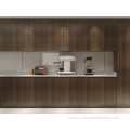 One-Stop Multiple Design Dark Color Modular Kitchen Cabinet